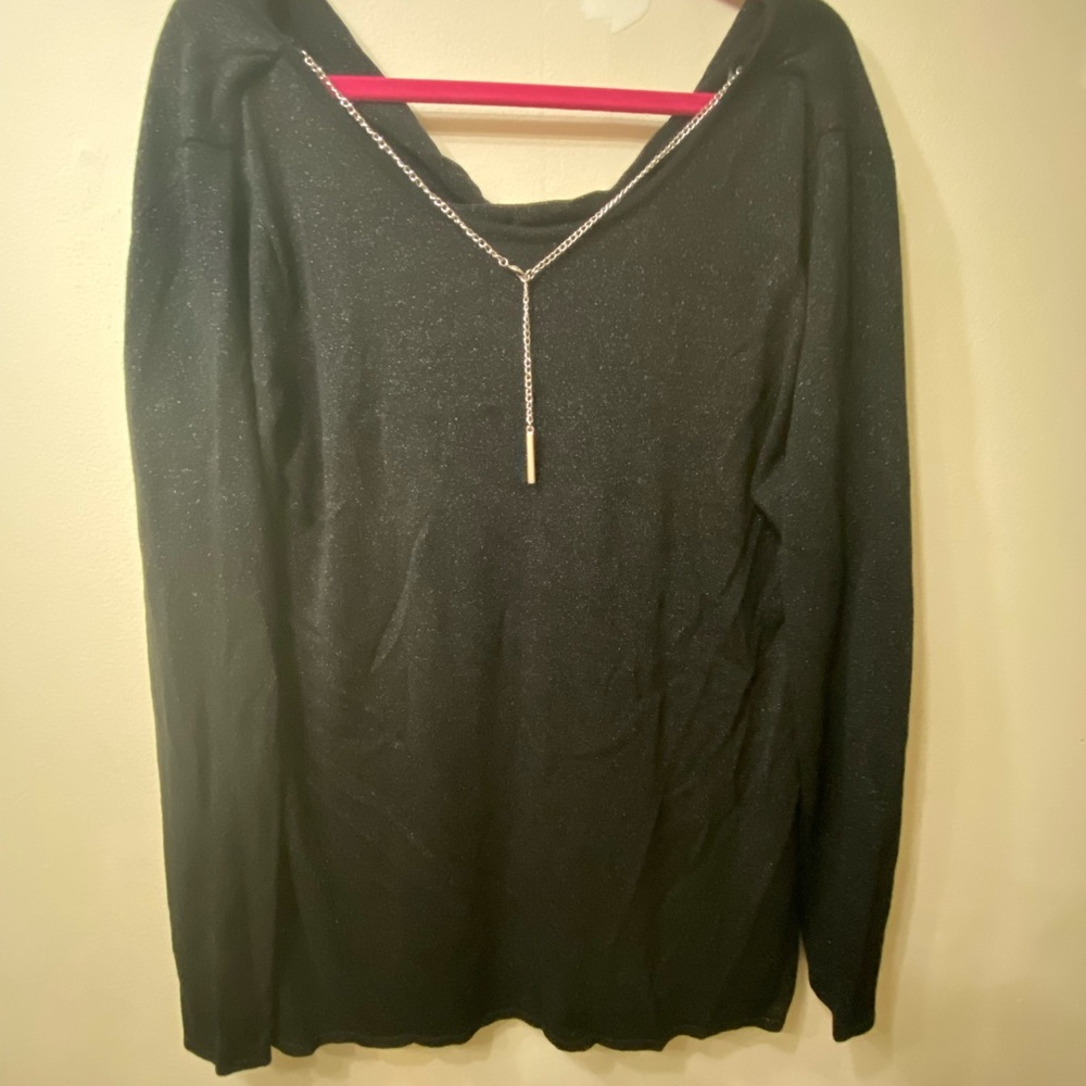 Michael Kors- BNWT, shimmery black 3/4 length top